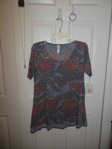 Ladies Lularoe Perfect Tee XSmall w Paparazzi Necklace&amp;2 Pair Earrings(21) - £17.24 GBP