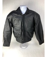 First Manufacturing Thinsulate Leather Motorcycle Jacket Black Medium * ... - $65.52 CAD
