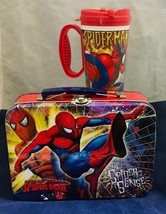 Spider- man spider -sense tin lunch box &amp; universal studio 6” Tumbler - £6.63 GBP