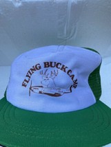 flying buck camp trucker hat green made in usa - $461.16 MXN