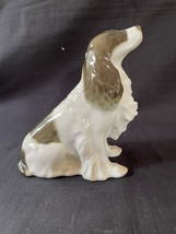 Vtg Lomonosov Cocker Spaniel Figurine Chien Porcelaine Urss. Marquée Bas - £79.02 GBP