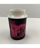 VTG 1991 MTV Music TV Koozie Cup Retro Cooler Foam &amp; Plastic Seltzer Can... - £17.56 GBP