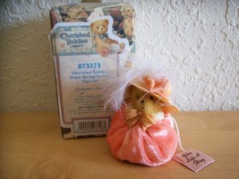 2001 Cherished Teddies “Peach Spring Bonnet” Figurine - £11.92 GBP