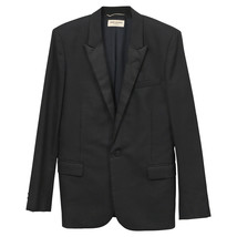 Saint Laurent Slim-Fit Suit Jacket In Wool Men Black Size 48 - £585.71 GBP