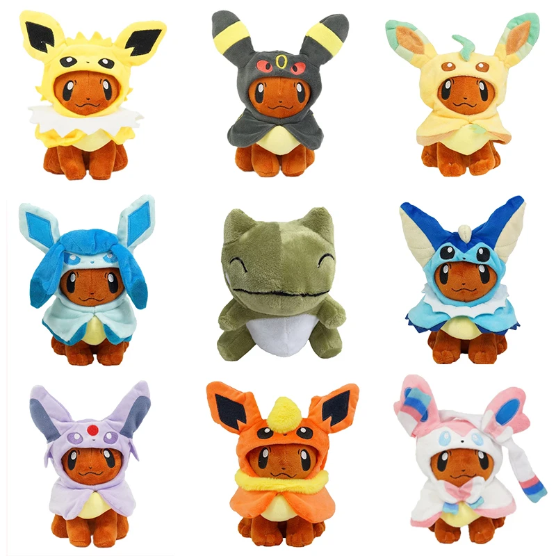 8 Styles Eevee Cosplay Pokemon Plush Toys Eevee Cos Sylveon Espeon Flareon Cute - £17.50 GBP+