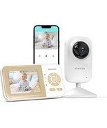 Video Baby Monitor Camera 2 Way Talk Audio Cam Monitor with Lullabies Ba... - $85.99