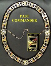 Knights Templar York Rite Past Commander Masonic Collar - £198.72 GBP
