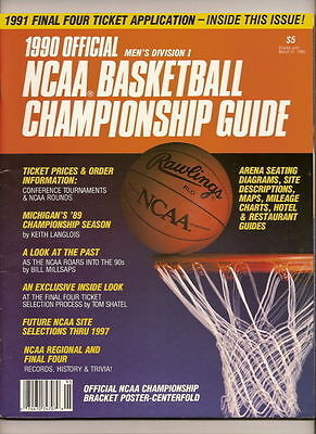 1990 Official NCAA Basketball Championship Guide - $24.98