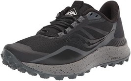 Saucony womens Peregrine 12 Running Shoe, Black/Charcoal, 8.5 US - £58.50 GBP+