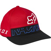 New Fox Racing Youth Kids Skew Flame Red Flex Fit Hat Cap Lid One Size - £23.14 GBP