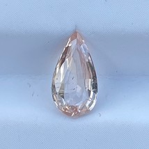 Natural Unheated Sapphire Peach Color 1.03 Cts Pear Shape Loose Gemstone - £519.58 GBP