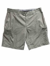Callaway Men&#39;s Golf Shorts Size 40 x 10 Khaki Tan Chino Flat Front - £13.52 GBP