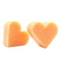 10 Mini Heart Shaped Guest Soap Bars - Orange &amp; Warm Ginger - £6.38 GBP