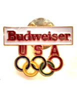 Budweiser USA Logo Multi-Color Rings Beer Brand Advertising Promo Enamel... - $18.10 CAD
