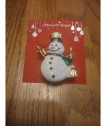 Snowman And Cardinal Christmas Brooch Pin-Brand New-SHIPS N 24 HOURS - £27.44 GBP