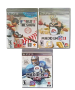 PS3 Sports Lot Madden 11, 25 NFL Football EA Sports and MLB 12 The Show ... - £12.45 GBP