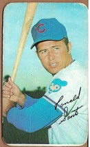 Ronald Ron Santo Chicago Cubs 1970 Topps Super #21 Cardboard Card 3 1/8 x 5 1/4&quot; - £2.65 GBP
