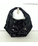 FOLEY & CORINNA Grand Street Leather Hobo Bag Black Silver NEW $495 - $110.00