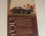 1981 Chevrolet Monte Carlo Print Ad Advertisement Vintage Pa2 - $8.90