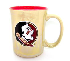 Florida State Seminoles Iridescent Yellow Coffee Mug Tea Cup 15 oz Red I... - £18.55 GBP