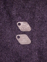 Pair of Military Record Number and Destroy Metal Tags, 2 - $7.95