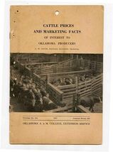 Cattle Prices and Marketing Facts of Interest to Oklahoma Producers Book... - $17.82
