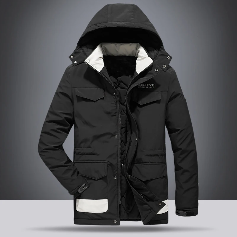 New Fashion Mens 2021 Winter Warm Thick Jackets Coat Casual Multi-Pocket  Outwea - £189.99 GBP