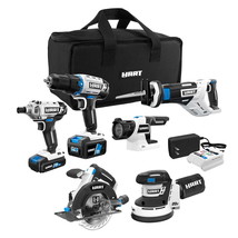 HART 20-Volt Cordless 6-Tool Combo Kit (1) 4.0Ah (1) 1.5Ah Lithium-Ion Batteries - $417.38