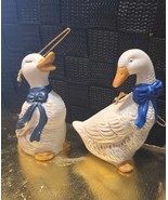 2 Porcelain Indian Runner Duck/Goose Ornaments (Made in Taiwan) - €8,53 EUR