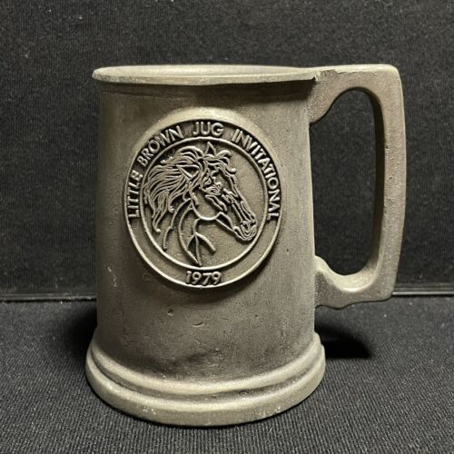 Little Brown Jug Invitational Pewter Drinking Mug Cup Pre Owned Vintage ... - $8.99