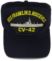 Uss Franklin D Roosevelt CV-42 Hat Midway Class Aircraft Carrier Rusty Rosie Usn - £18.06 GBP