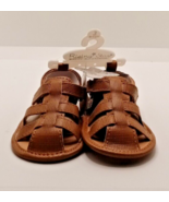 Rising Star Infant Baby Brown Sandals Summer Shoes 9-12 Month Year Old - $9.02