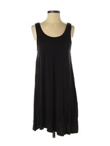 H&amp;M Women&#39;s sz SMALL Solid Black Scoop Neck Sleeveless Flowy Dress - £10.90 GBP