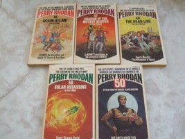 Vintage Lot Of 5 Perry Rhodan Science Fiction Books #46-50 1st Printing - £21.23 GBP