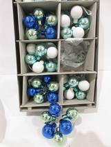  Christopher Radko Coastal Glass Ball Clusters Christmas Ornaments Set Of 6 - £29.42 GBP