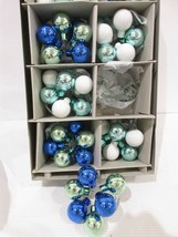  Christopher Radko Coastal Glass Ball Clusters Christmas Ornaments Set Of 6 - $37.61