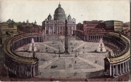 Vtg Postcard St. Peters Basilica Square,Vatican City,  Rome, Italy - £5.30 GBP