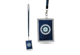 MLB Seattle Mariners Baseball Official Merch Bling Lanyard ID Holder Nec... - £9.46 GBP