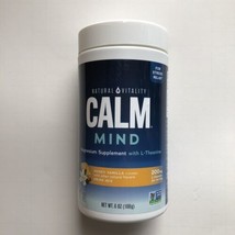 Calm Mind Honey Vanilla Magnesium w/ L-Theanine Supplement Drink Mix, 6 oz, 6/24 - £15.63 GBP