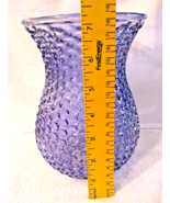 Purple Art Glass Bubbled Floral Vase 8 Inch Textured Home Decor Vase Mar... - $14.95