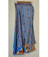 Upcycled Indian Sari Wrap Skirt S605 - $24.69 CAD