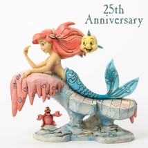 Disney Ariel Figurine Little Mermaid Movie Jim Shore 25th Anniversary 7" Long image 2