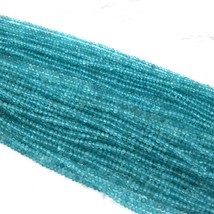 Natürlich Sky Apatit 3.5-4mm Facettiert Rund Edelsteinperlen 13 &quot; Strand - £29.90 GBP