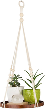 Macrame Plant Hanger - Indoor Hanging Planter Shelf - Decorative Flower Pot Hold - £21.95 GBP