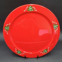 Waechtersbach Red Christmas Tree 12&quot; Cake Snack Serving Plate Platter Tray - £19.46 GBP