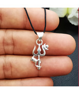Lord Shiva Trishul Pendant, Silver Shiv Trishul Charm, Shiva Trishul Nec... - €26,14 EUR