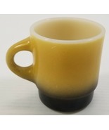 AP) Vintage Anchor Hocking Fire-King Ware Coffee Mug Black Cream 3.5&quot; - £7.87 GBP