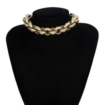 Exaggerated Vintage Ancient Choker Necklace Pendant Women Statement Lock Link Th - £19.33 GBP