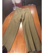 USMC US MARINE CORP ALPHA PANTS TOUSERS WOOL GREEN 2234 SERGE 29.5X29.5 ... - $29.40