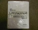 2006 Suzuki Verona RP625 Servizio Riparazione Negozio Manuale Fabbrica O... - $103.98